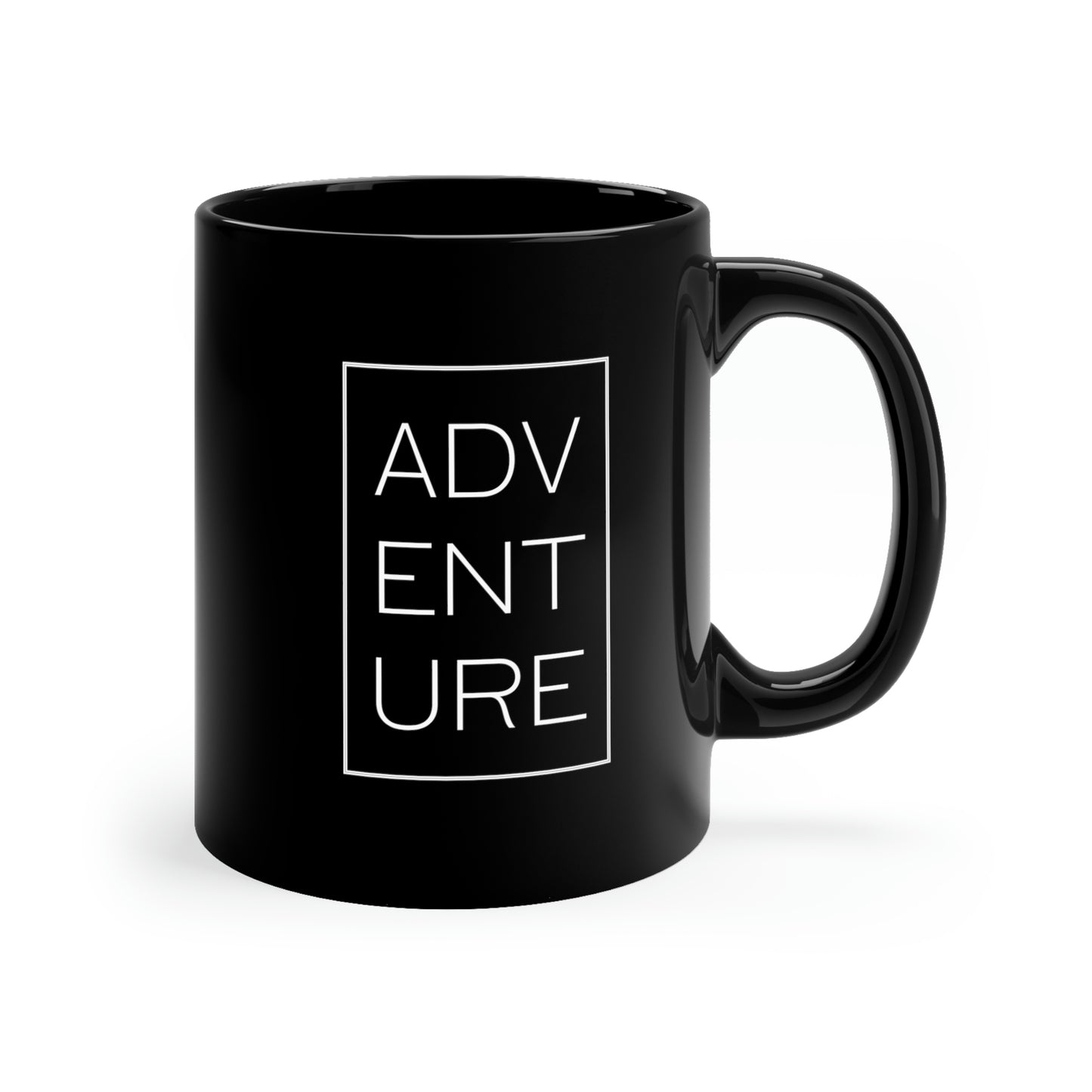Adventure Ceramic Coffee Mug - Black